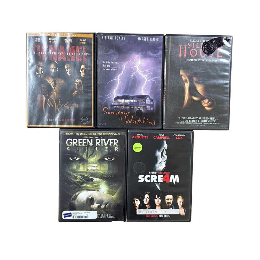 Horror 5 DVD bundle scary film Scre4m Green River Killer Penance silent house